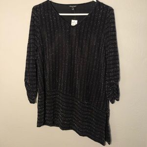 Dress Barn black glitter top